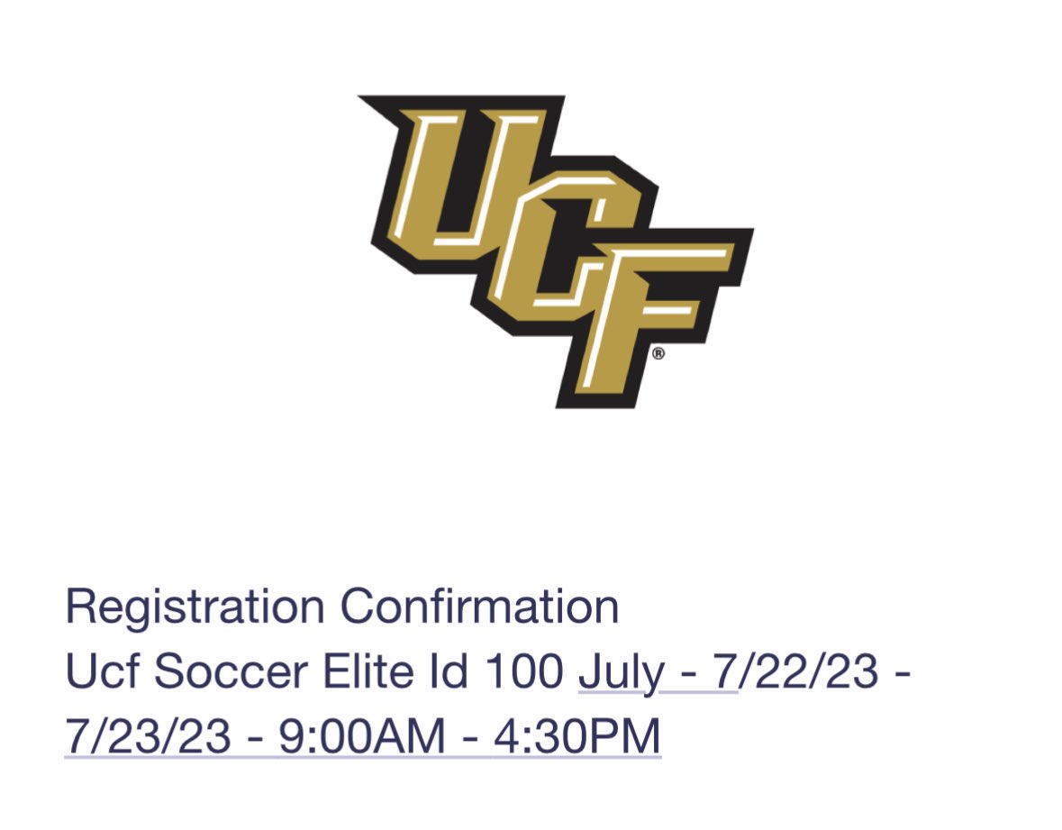 Super excited to attend UCF’s College ID camp in July! I am unbelievably thankful for this opportunity. <a href="/UCF_MSoccer/">UCF Men's Soccer</a> <a href="/UCFSoccerCamps/">KnightsSoccerCamp</a> @ErieHSSoccer #collegesoccer #ncaasoccer