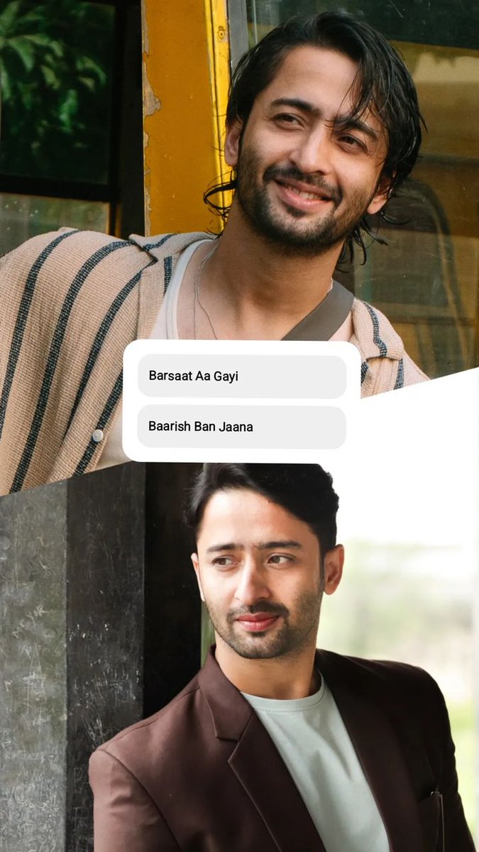 Insta story of @/VYRLOriginals 😍

#ShaheerSheikh #BaarishBanJaana #BarsaatAaGayi