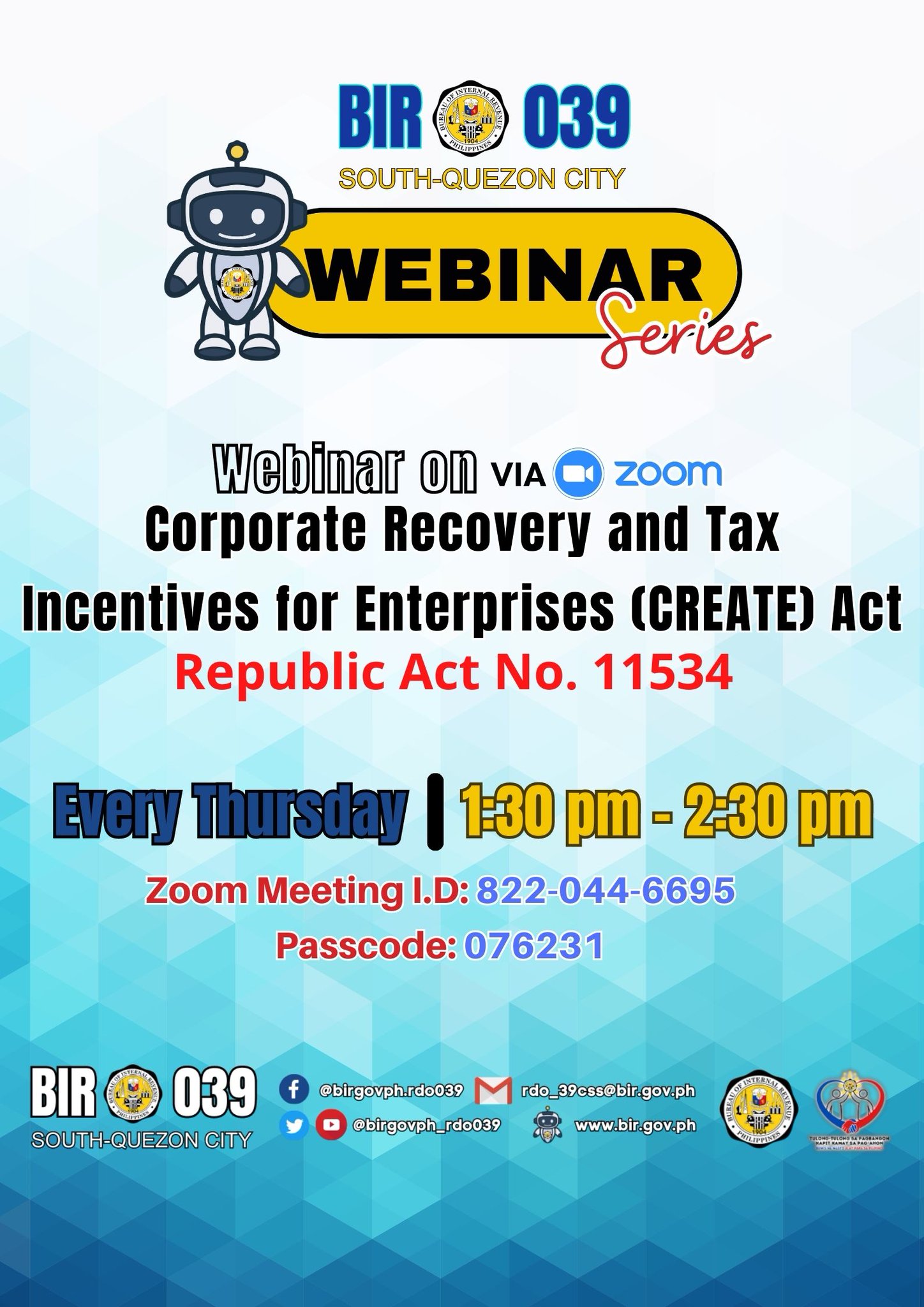 BIR Revenue District Office 039 South Quezon City on Twitter "https