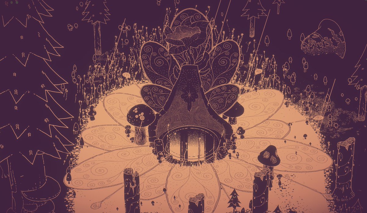 a mysterious place in the forest