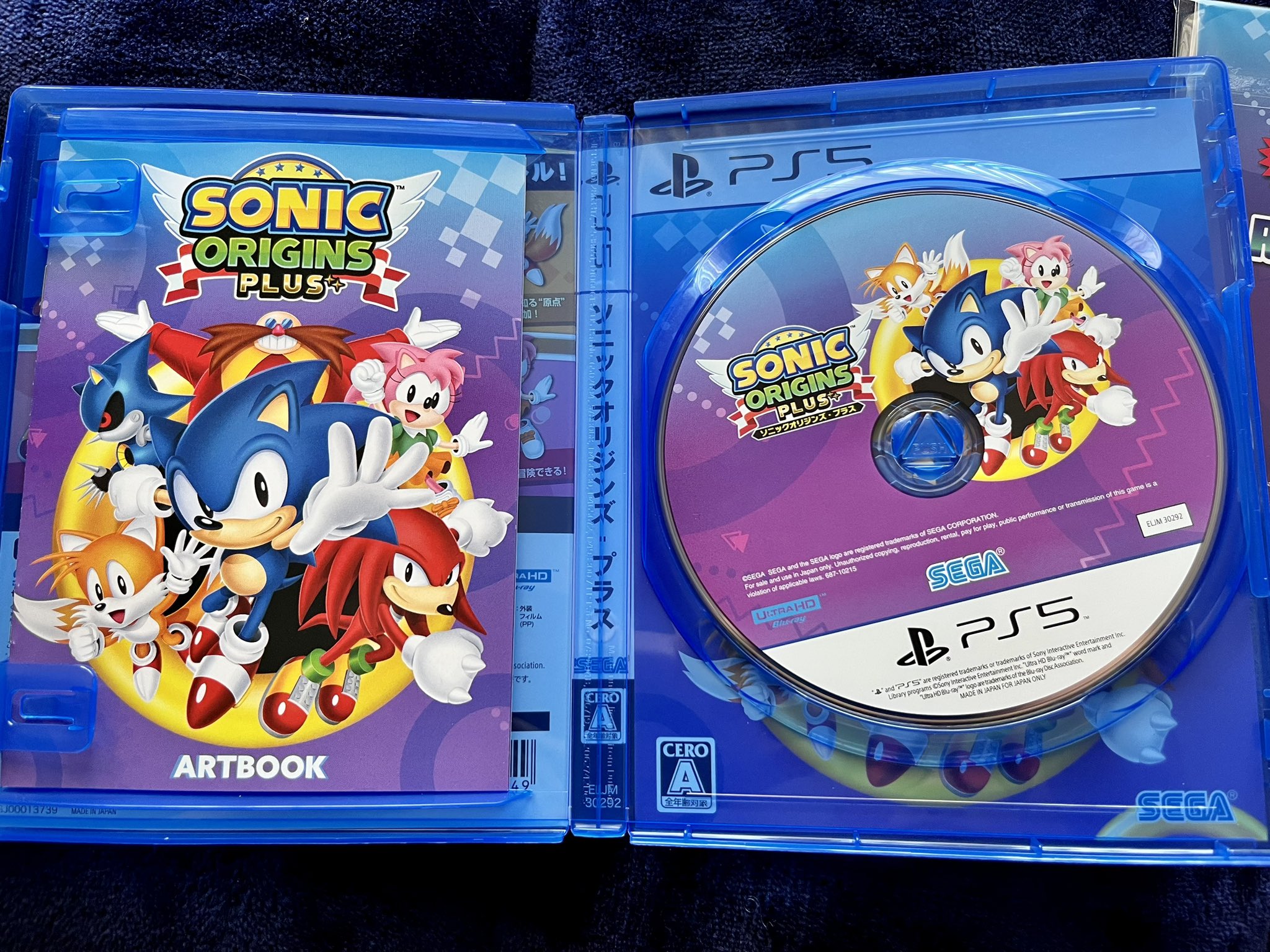 Sonic Origins Plus +Rubber Coaster PS4 Japan Physical Game  (Multi-Languages) NEW