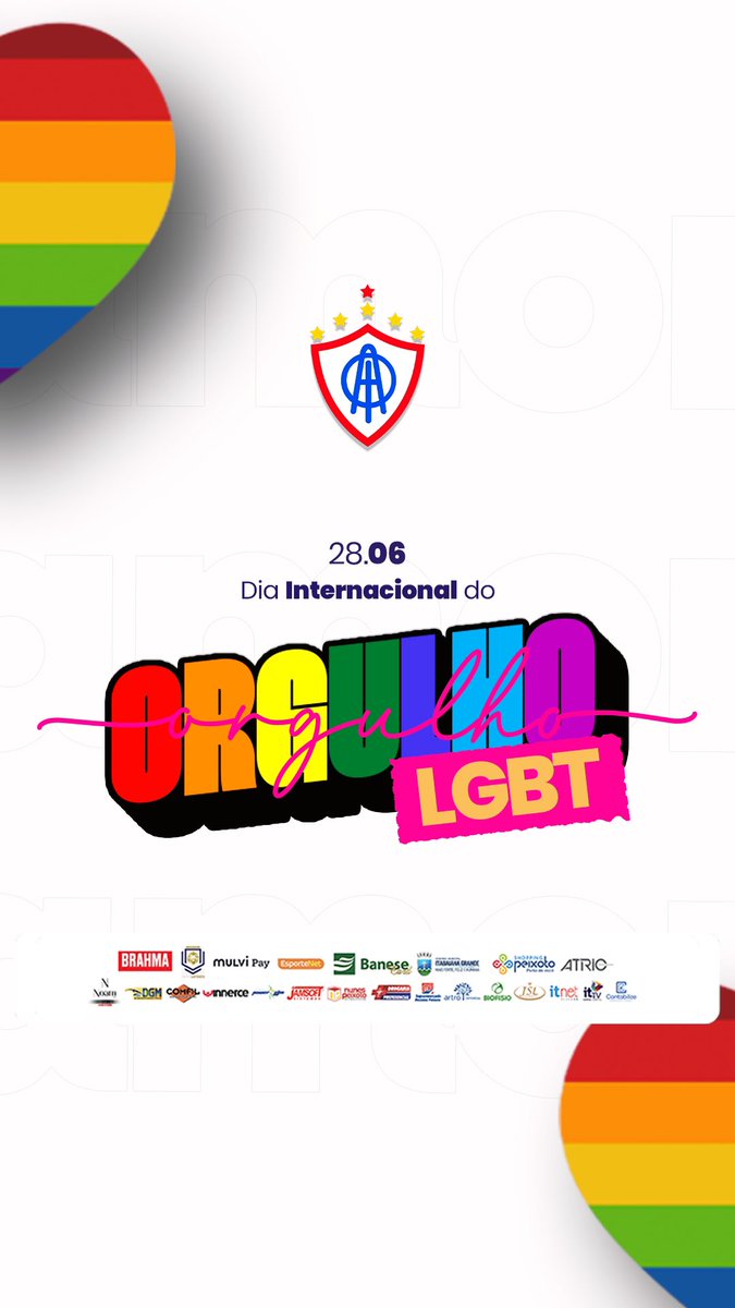 🌈 28 de junho — Dia Internacional do Orgulho LGBTQIA+ 🏳‍🌈