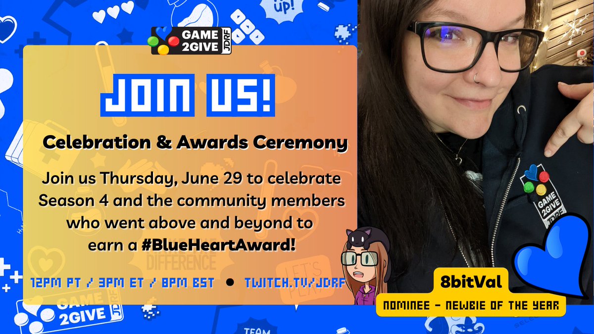 ⭐𝗡𝗲𝘄𝗯𝗶𝗲 𝗼𝗳 𝘁𝗵𝗲 𝗬𝗲𝗮𝗿⭐

😎A newly minted #ReadyType1 Ambassador who’s already making an impact!

🏆 @8BitVal 

🧵👇