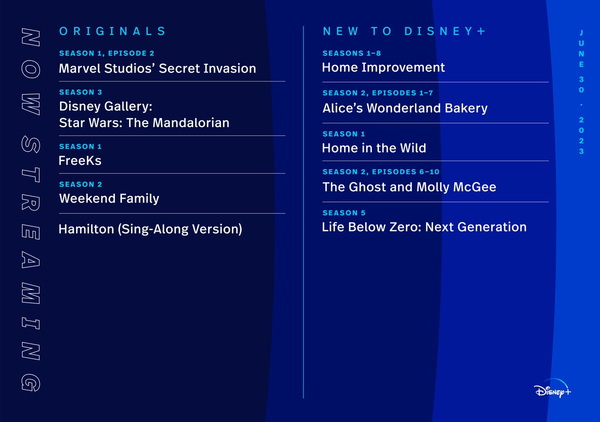 Spending the weekend with our #WeekendFamily, including the likes of Nick Fury, #TheMandalorian, and the #Hamilton fam!

Stream the Hamilton Sing-Along, Marvel Studios’ #SecretInvasion, Disney Gallery: #TheMandalorian, and so much more on #DisneyPlus. #NowOnDisneyPlus