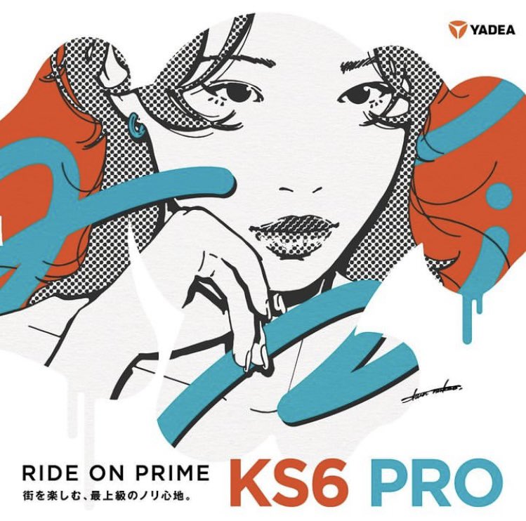 おはようございます。
本日の大阪は朝から暑いですね汗

KS6 PROのキービジュアル第二弾公開です。

アーティストSHUN NAKAO氏との
コラボレーションアート
⁡
RIDE ON PRIME
街を楽しむ、最上級のノリ心地。
⁡
#電動キックボード 
#特定小型原付
#yadea通勤
#yadealife
#joyyadea
#性能等試験適合