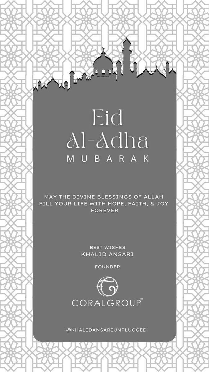 May your sacrifices be accepted and prayers answered. 
Wishing everyone a joyous and peaceful Eid al-Adha 🕌

#EidAlAdhaMubarak
#EidMubarak #EidAlAdha2023
#EidAlAdha
#TwitterBlue
#EidMubarak
#EidAlAdha
#FestivalOfSacrifice
#PeaceAndProsperity
#Celebration
#Unity
#Blessings