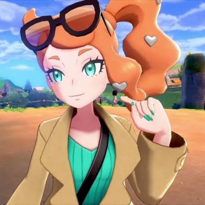 Touyarokii's tweet photo. Sonia in the Pokemon anime vs games https://t.co/50EDyoLeNo