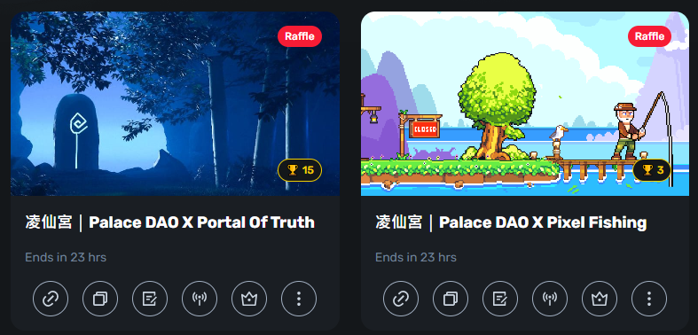 凌仙宫抽奖!

<a href="/Pixel_Fishing/">Pixel Fishing</a>
Lucky+连结:
luckyplus.io/r/Pixel-Fishin…

<a href="/Portal_of_Truth/">Portal of Truth</a>
Lucky+连结:
luckyplus.io/r/Portal-Of-Tr…