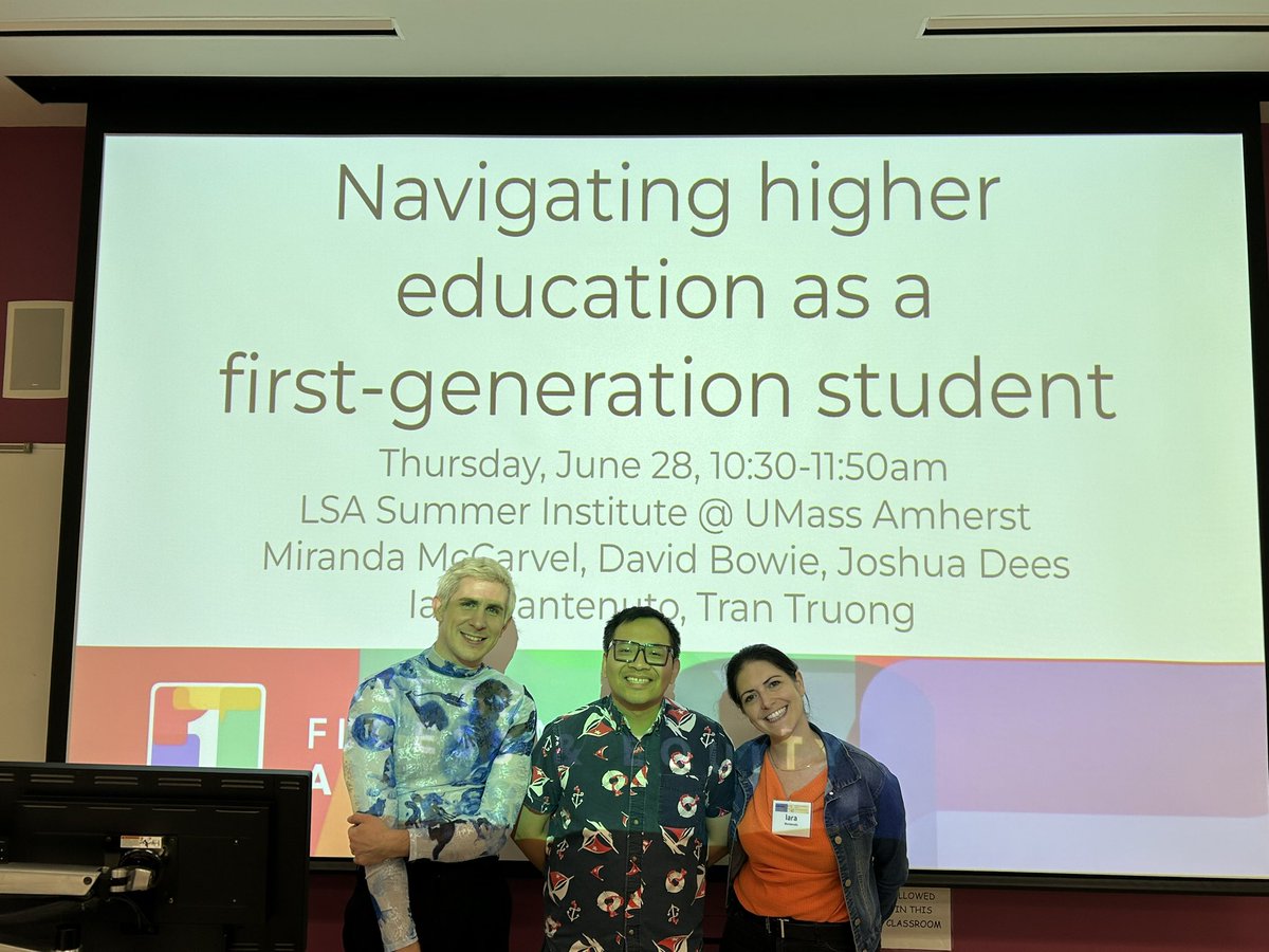 We had some good conversations at our event <a href="/lingstitute2023/">lingstitute2023</a> Join our committee <a href="/LSA_firstgen/">First Gen Access & Equity (LSA)</a> Thanks to all who attended, hope to see you again!
<a href="/morphologay/">Joshua 🔮 Dees</a> <a href="/sociolx/">Dr David Bowie</a>