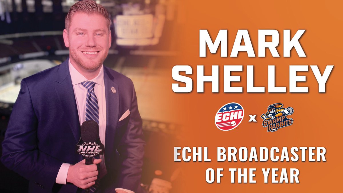 SwampRabbits's tweet image. Congratulations to the voice of the Swamp Rabbits @MarkShelleyPXP for being named the @ECHL Broadcaster of the Year 👏🏼 

Very well deserved.