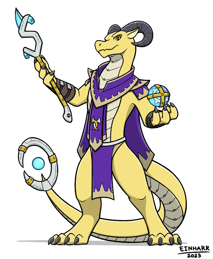 Biped Dragon Wizard