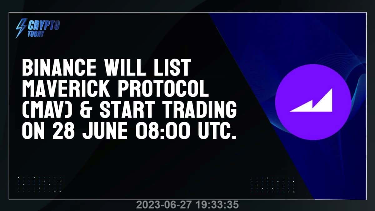 annadatt's tweet photo. 币安将于2023年06月28日16:00（东八区时间）上线Maverick Protocol（MAV），并开放MAV/BTC、MAV/USDT、MAV/TUSD交易对。现在可以在ARB上抄��大底！

https://t.co/dAFKRgaGOw

$arb #doge #bitcoin #binance #babydoge #bitcoin #binance $mav https://t.co/4msYur7Qun