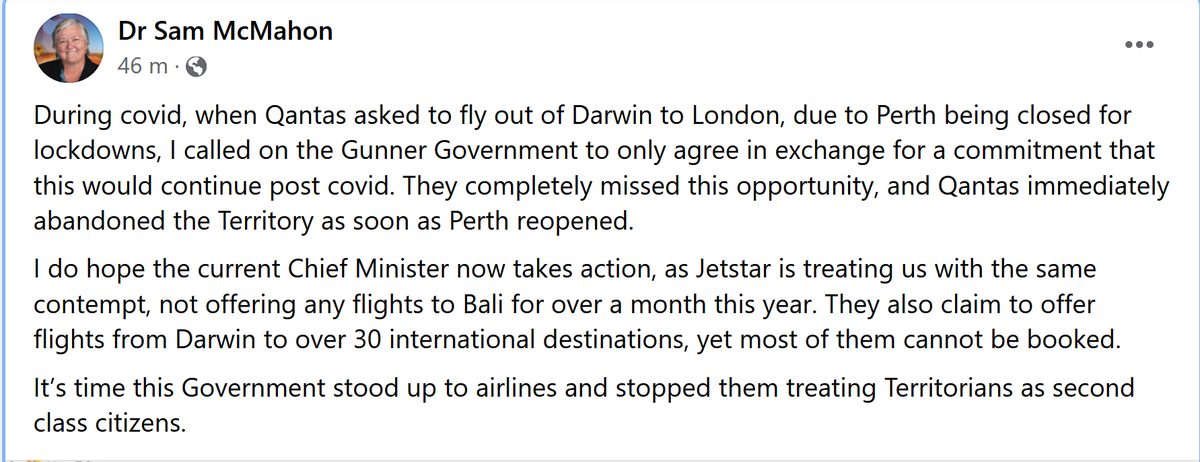 Dr Sam McMahon BVSc FAICD FAVA tweet media