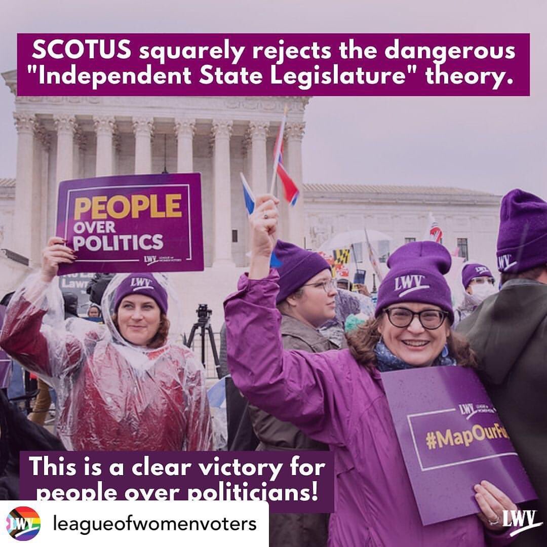 The Supreme Court squarely rejects the dangerous 'Independent State Legislature' theory.

This is a CLEAR victory for #PeopleOverPolitics and a win for democracy.