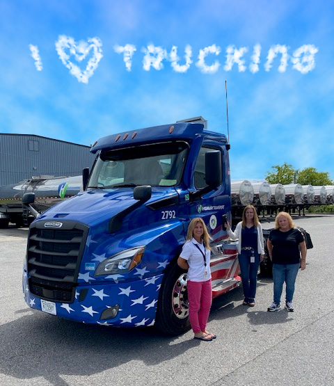 #wednesdaywisdom LaShawn of #Cincinnati and female team members in #Chattanooga. Highway Transport loves showcasing the diverse jobs held by women throughout the organization including truck drivers, service center managers, mechanics, or equipment cleaning technicians.