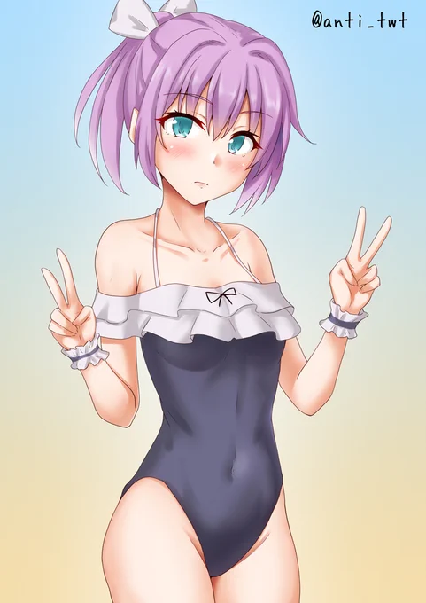 水着ぬいぬい #艦これ版深夜の真剣お絵描き60分一本勝負 #艦これ版真剣お絵描き60分一本勝負_20230628