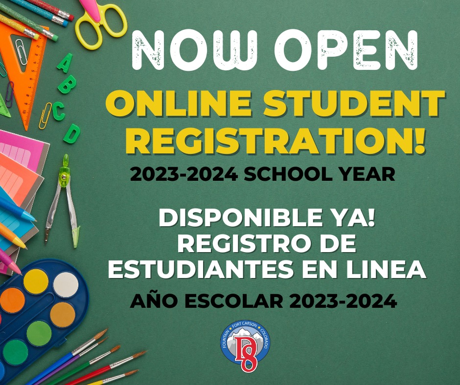 Online registration is open for the 2023-2024 school year! 📷 Click here to REGISTER: ffc8.org/families/regis… 📷 If you are a family with returning student(s), follow the prompts to Infinite Campus. 📷 If you are new to the district, follow those prompts instead!
