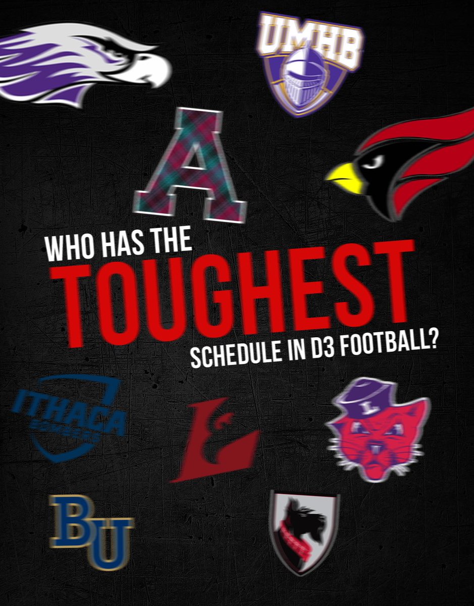 This is a 𝑩𝑰𝑮 year for D3 Football‼️

But who has the toughest schedule heading into the 2023 Season? 🤔

#D1Rejects #D3FB #D3football