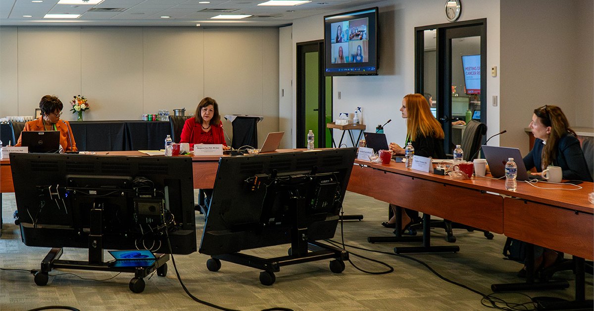 It was a delight to join the Women in Cancer Research Council meeting today at our Philadelphia headquarters. I am immensely proud of the @AACR's longstanding commitment to the career development of women in cancer science and as leaders in cancer research. #AACRWICR
