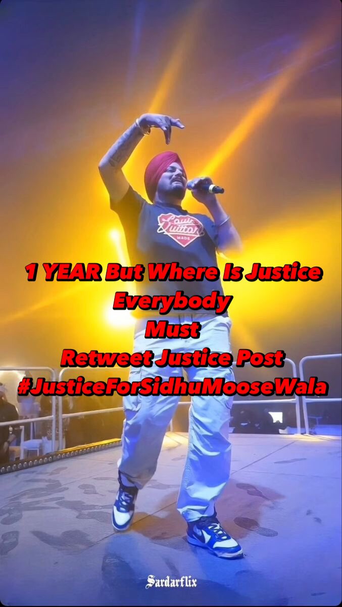 ReactHub's tweet photo. NO JUSTICE NO PEACE IF YOU WANT PEACE WORK FOR JUSTICE…. #JusticeForSidhuMooseWala #moosewaladeservesjustice #Drake  #SidhuMooseWala #Viral #TrendingNews @Drake @BhagwantMann @JustinTrudeau @SnoopDogg @burnaboy @khushromana @BarackObama @UNODC @stefflondon @LilTunechi https://t.co/2Zr5YgSJWC
