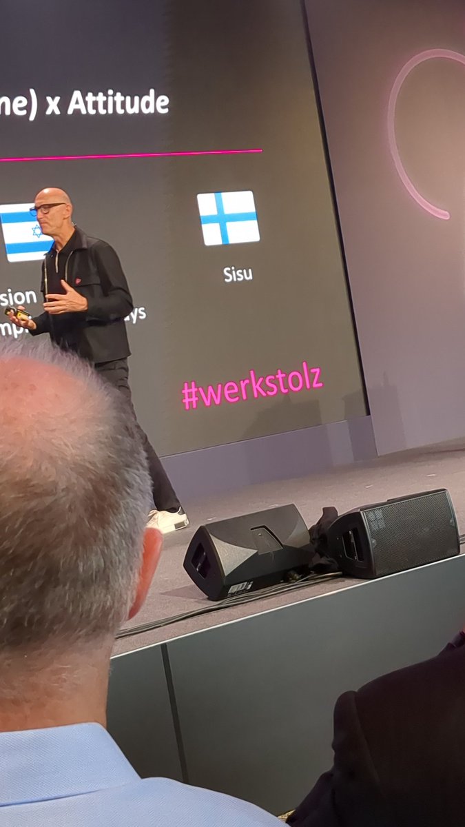 Die #telekombotschafter sind immer #dabei mit #werkstolz
<a href="/deutschetelekom/">Deutsche Telekom</a> 
Hammer Keynote von meinem Chef #timhöttges