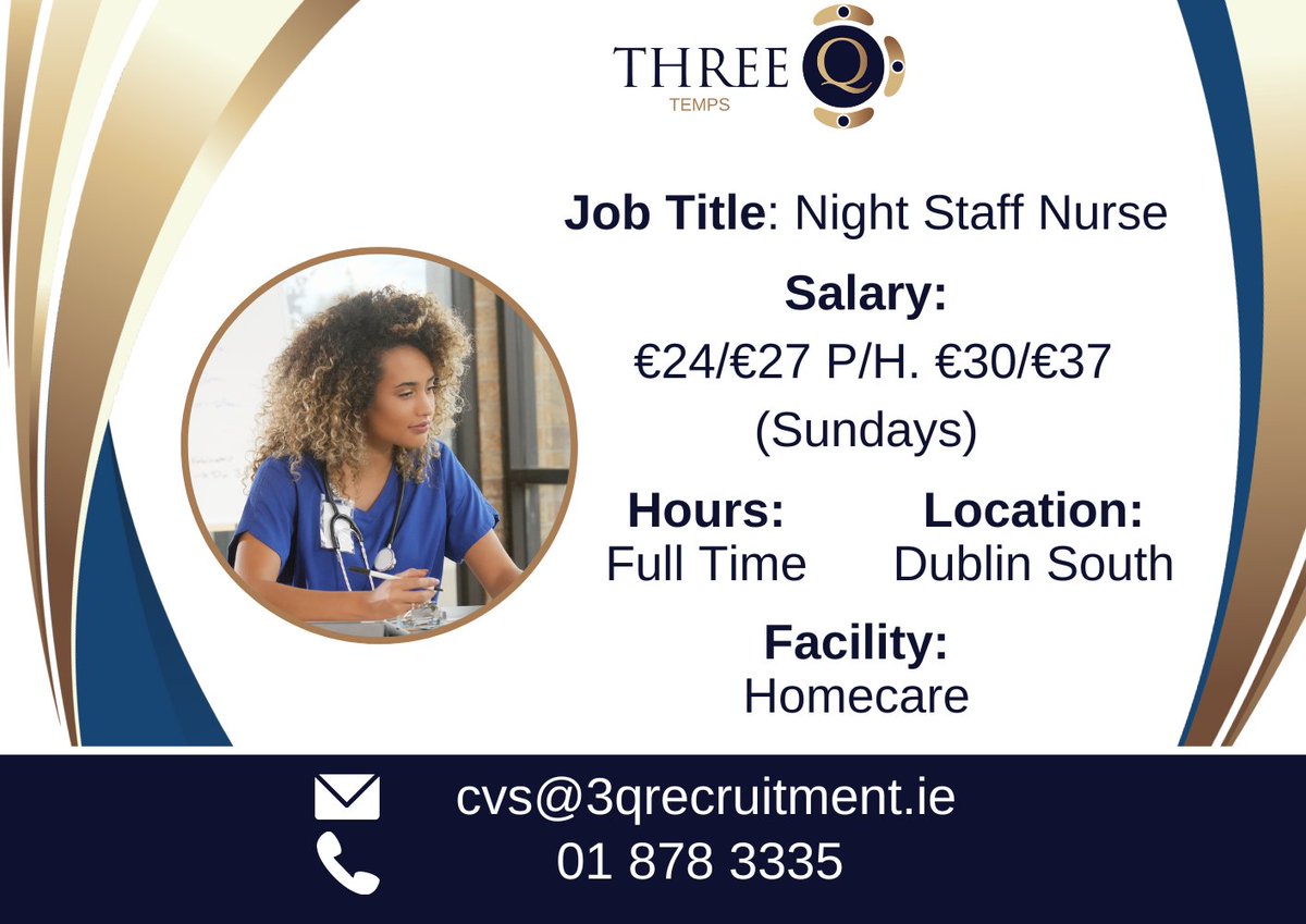 Are you a dedicated nurse seeking a fulfilling opportunity at homecare? Join our client, a specialist home care service for children with complex care needs, as a Night Staff Nurse (RGN or RCN). If interested, please apply below! #NursingCareers #NurseJobAlert #HealthcareJobs