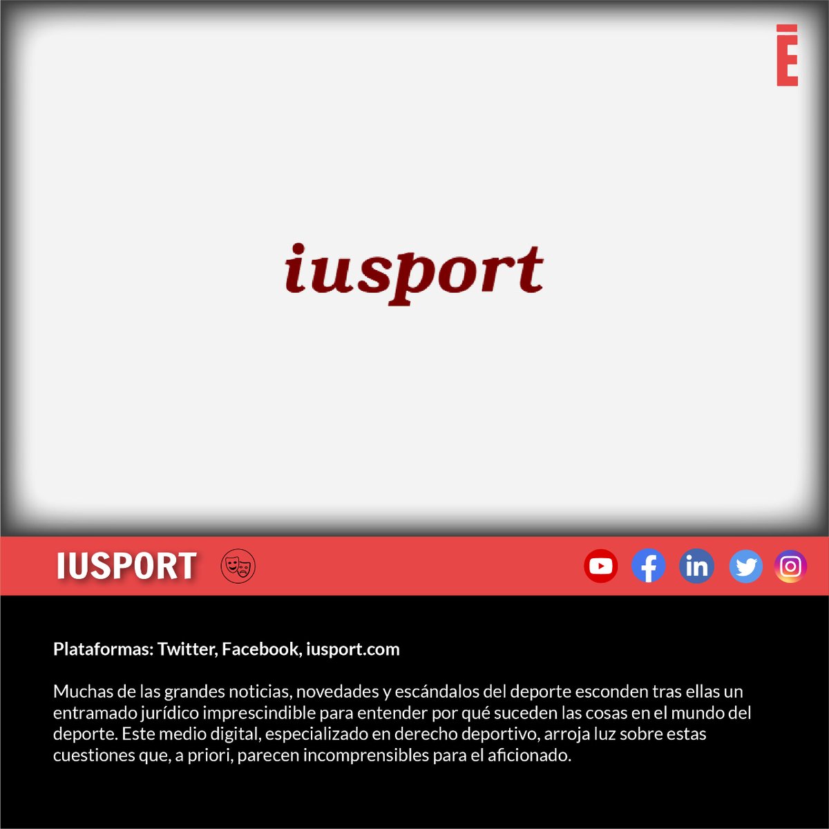 EpicoSports's tweet photo. Nuestra recomendación diaria - Miércoles 28 de Junio.

Para entretenerse🎭: IUSport

¡Échale un vistazo en la web!

https://t.co/lr7OOUq3eQ

#recomendaciondiaria #paraentretenerse #deporte #IUSport https://t.co/eHEFnAo8WX