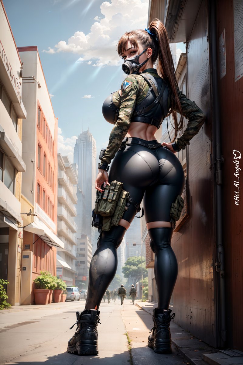 ArtByCoco's tweet photo. Another challenge from your favorite Egirl Jessica, this time she took on the #MetalGAichallenge by @KillThisLoveAI and the #militaryAIChallenge by @Claire_Miyamoto.🔫

Jessica - "I don't start wars baby, I finish them. Talk to me when you are ready to handle the big guns"

#AIArtworks #AIart #StableDiffusionAI #AIイラスト #AI生成作品 #Military #EgirlJessica