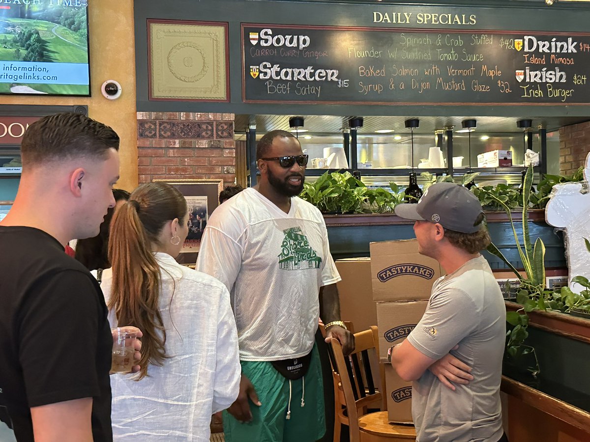 Ed Kracz on Twitter "Fletcher Cox in the house for Jason Kelce event