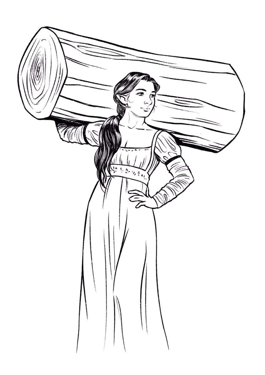 _jodiearts's tweet photo. A commission of a friends OC.  I love drawing me some strong ladies <3 https://t.co/Uy71KhAUrO