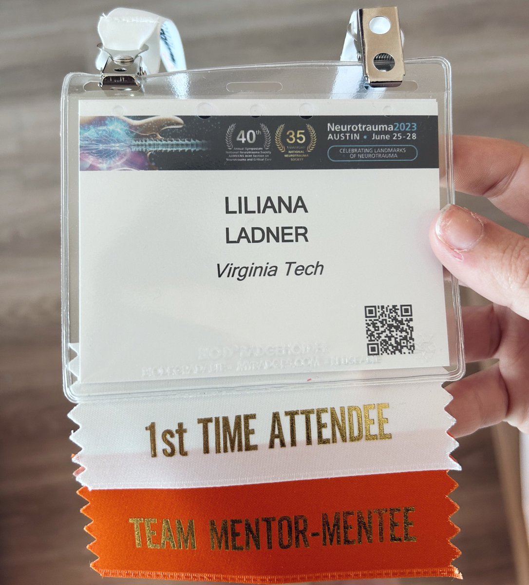 LadnerLili's tweet image. What a blast at #NNS2023 with the lab fam @LabTheus in Austin. Met new mentors, geeked out over some science, and ate allll the brisket. Thanks for a great time @Neurotrauma!