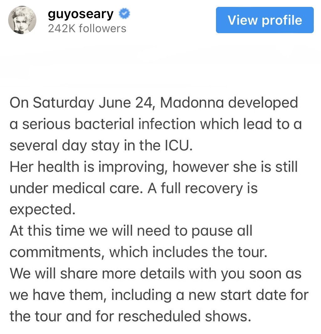 🚨 URGENTE: Madonna foi levada às pressas para o hospital e intubada na UTI depois de ser encontrada inconsciente, afirma Page Six.