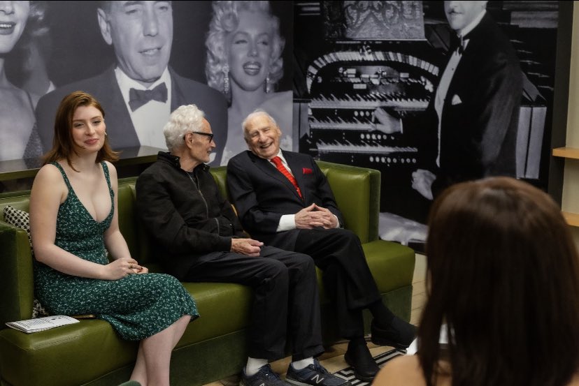 JonathanShander's tweet photo. Happy Birthday Mel Brooks! It was an honor getting to be in the room with you. Growing up Jewish in the south, your movies were a cultural touchstone my family was able to share with me. It meant a lot getting to meet you and take your photo while volunteering with @LAJFF https://t.co/czTDTtCgyt