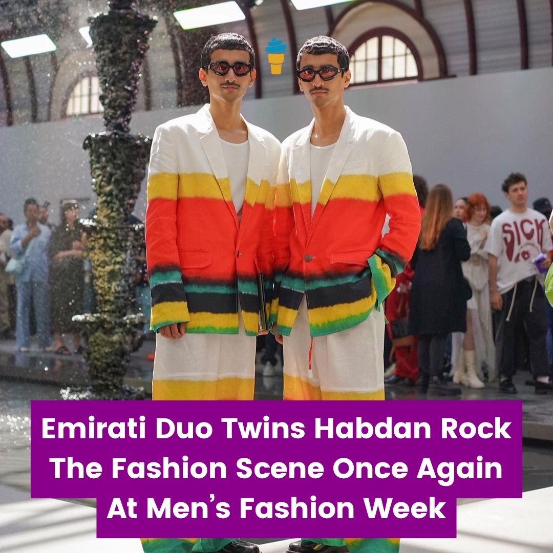 ScoopEmpire's tweet photo. @twinshadban, notable Emirati fashion aficionados, have established their presence in the fashion industry by hitting up major runways such as @dior, @kenzo or @givenchy. https://t.co/N9EzPkItO6