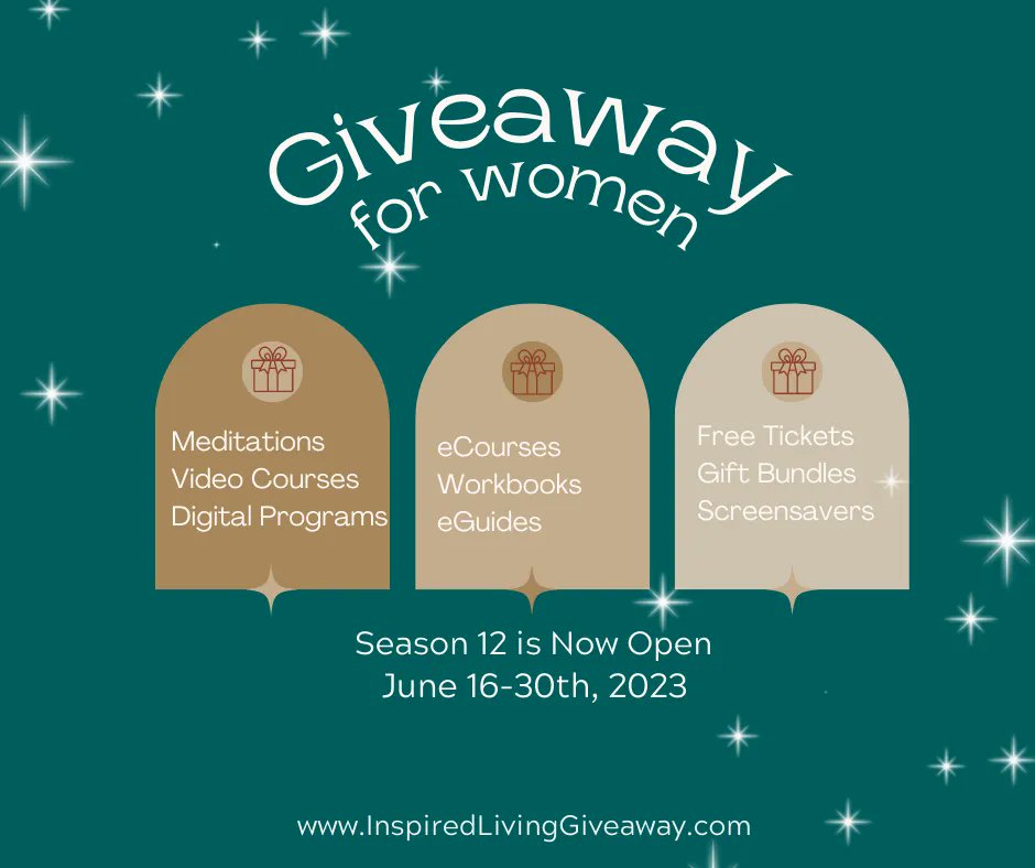 OMG!! #AspireMag  opened the doors to Season 12 of the #InspiredLivingGiveaway. Get there NOW! buff.ly/3qt86XQ