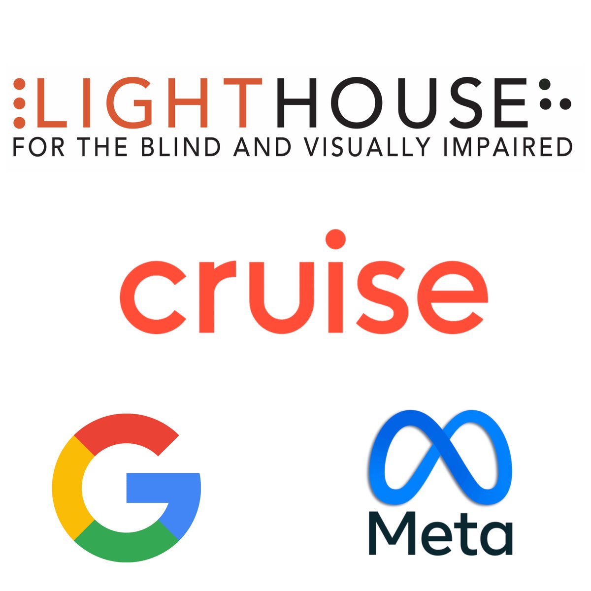The <a href="/lighthouse_sf/">San Francisco LightHouse for the Blind</a> #gala  is almost here. We are so thankful to <a href="/Meta/">Meta</a> <a href="/Google/">Google</a> and <a href="/Cruise/">Victoria Clayton ❤️ Memecoin</a> for their generous Silver Tier Sponsorships! Your support is helping to enrich the Enchanted Hills Camp experience for generations of #blind, #lowvision, and #deafblind campers! Thank you!