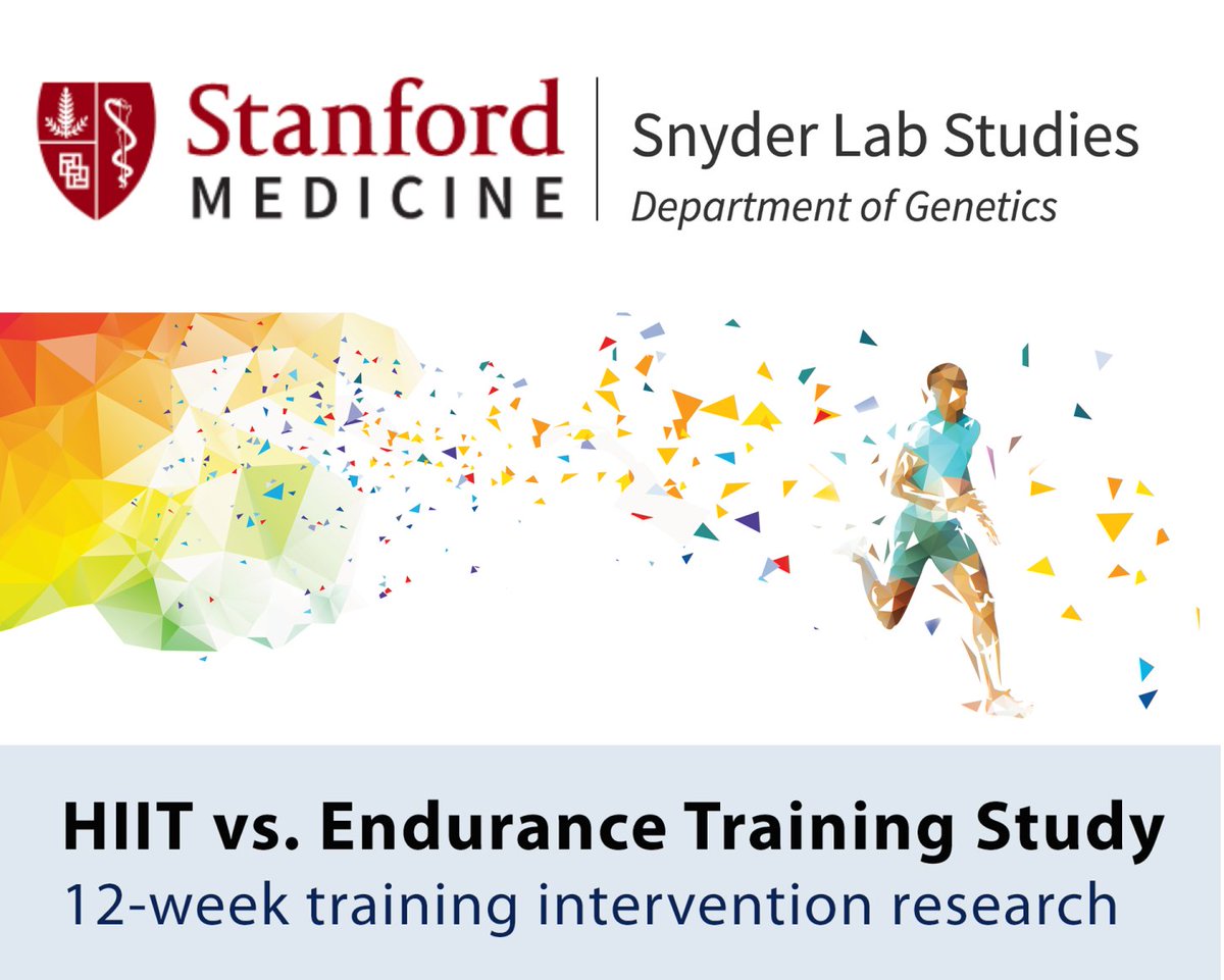 TheSnyderLab's tweet photo. Exercise Research Study : Enrollment Open
Which type of exercise is best for optimizing your health: high-intensity interval training (HIIT) or endurance training? Learn more and see if you are eligible for enrollment:
https://t.co/8wqF7xHPfQ

#research  #exercise #snyderlab https://t.co/rXbbN0kPtL