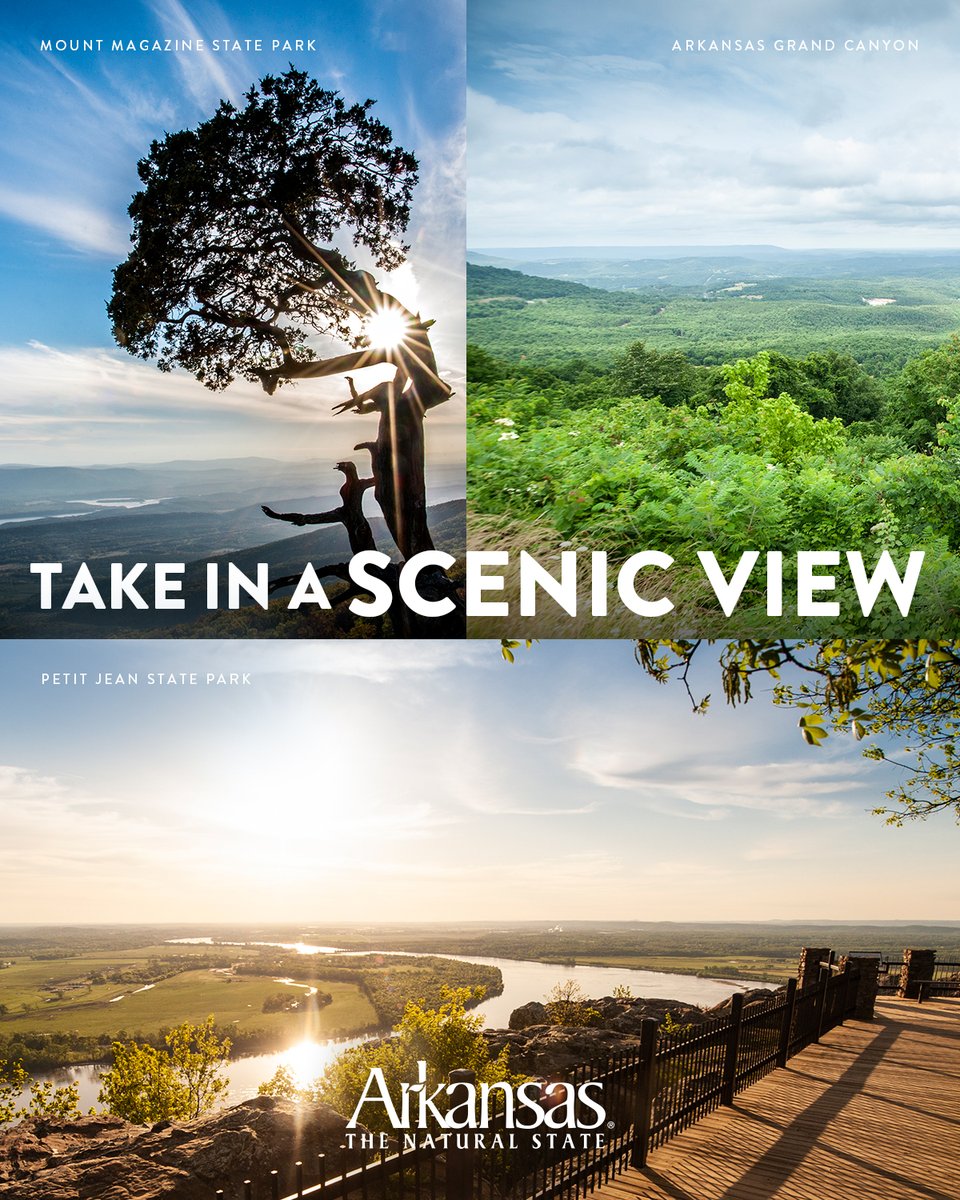 With scenic views around every corner, a hike or drive in Arkansas is sure to show you the beauty of The Natural State. Plan your next one today! #VisitArkansas arkansas.com/things-to-do/o…