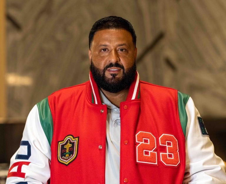 Sneak peak at what’s to come for #RyderCup2023 🇮🇹 with @djkhaled in the G/FORE letterman’s jacket