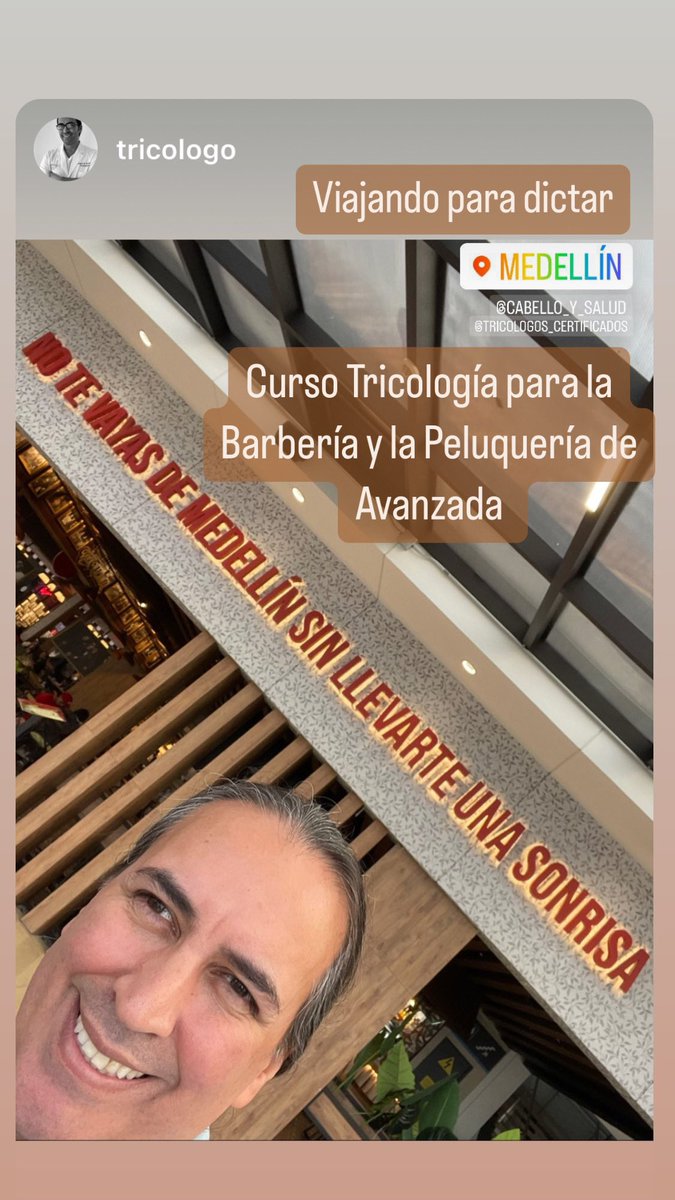 ExpertoCapilar's tweet photo. En el Tour 2023 #Tricología y #Ciencia_Cosmética Hermosa #Colombia allí estamos. #tricologo #trichologist #TricologoCertificado #CertifiedTrichologist #CabelloySalud #AsociacionArgentinaDeTricologia #aatri https://t.co/517tWKp6AY