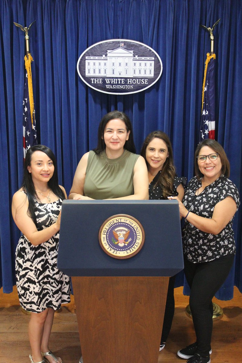 Ernesto Serna Fine Arts Academy Counselors and SCEIs carrying out important business at the White House. #SummerPD #TeamSISD #SeizeYourOpportunity