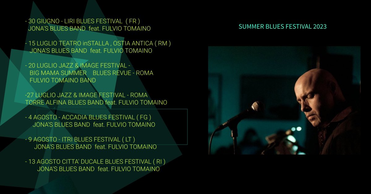 Summer Blues Festival 2023 🔥#fulviotomaino #bluesfestivals #tour #italianblues