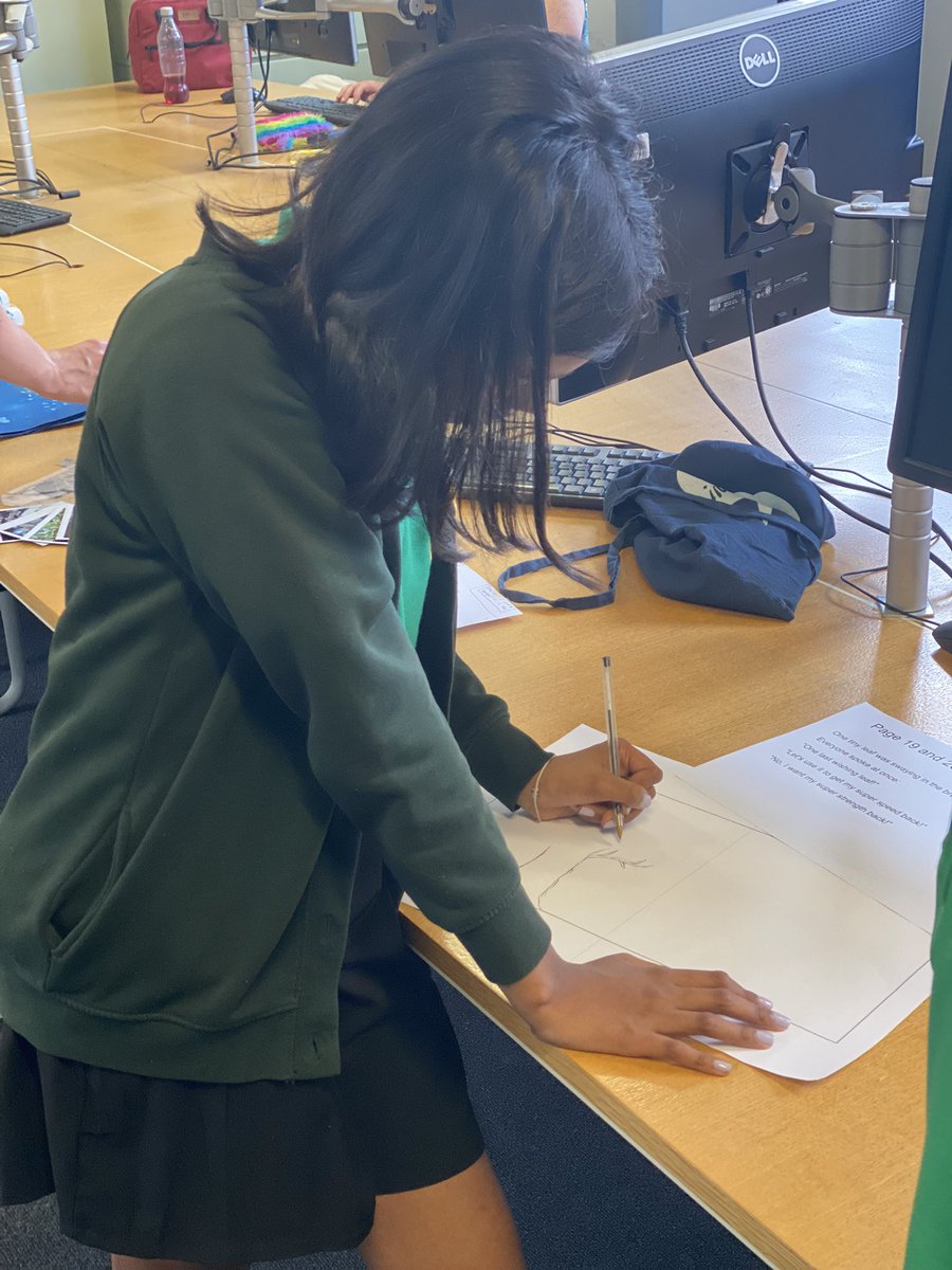 Gade_WPA's tweet photo. Some brilliant artwork being produced for our school book! Thanks to @roalddahlmuseum for another fantastic session! #WatersideWriting https://t.co/Z4M2o2cd3i