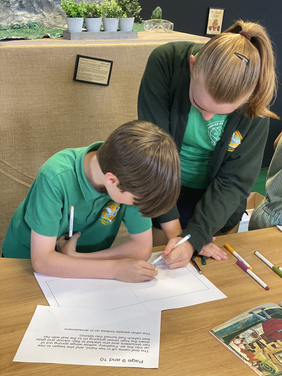 Gade_WPA's tweet photo. Some brilliant artwork being produced for our school book! Thanks to @roalddahlmuseum for another fantastic session! #WatersideWriting https://t.co/Z4M2o2cd3i