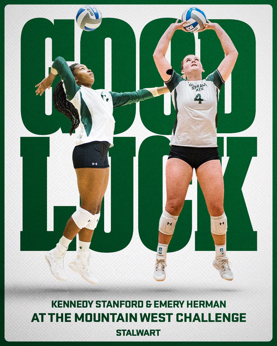 Best of luck to Kennedy Stanford and Emery Herman as they represent the Rams on this year's MW Global Challenge Team! 🐏

Both Rams will take part in a 12 day trip to Europe to compete against local club and national teams alongside other Mountain West players!

#Stalwart