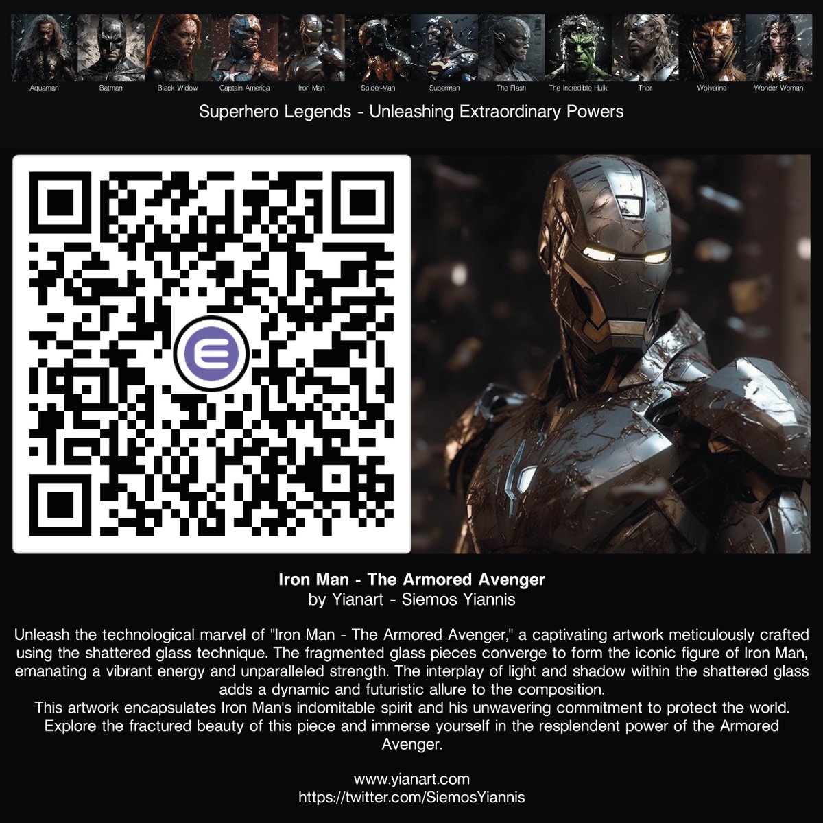- Superhero Legends - Unleashing Extraordinary Powers - 
Iron Man - The Armored Avenger

Claim Now!
beta.nft.io/beam/claim/369…

#nft #nftart #nfts #nftart #nftartist #nftartists #nftartwork #nftartcollector