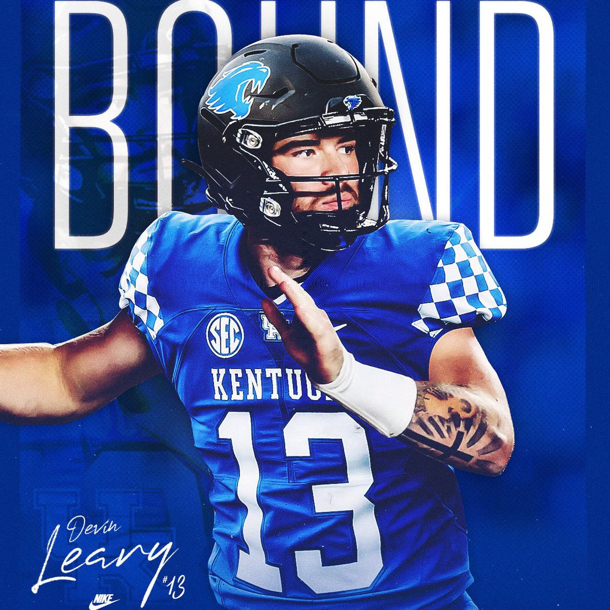 ● QB Spotlight ● Devin Leary - Kentucky • Leary Transfers in from NC State where he was a really solid player. In his career he's thrown for 6,807 yards 62 Touchdowns and rushed for 5 TDs. The Wildcats need good QB play in 2023 & Leary should give them that.