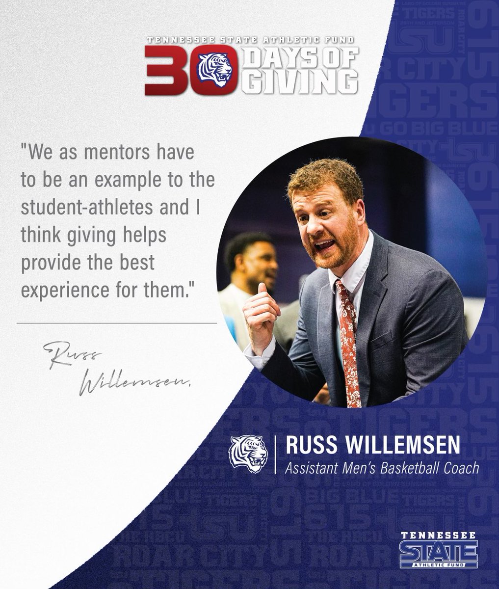Coach Russ believes that it’s essential for us as mentors to invest into our student athletes. As mentors to our student athletes, it’s our responsibility to nurture dreams, inspire excellence, and create a legacy of support. 💙 #MonthOfGiving #Deserve2Win