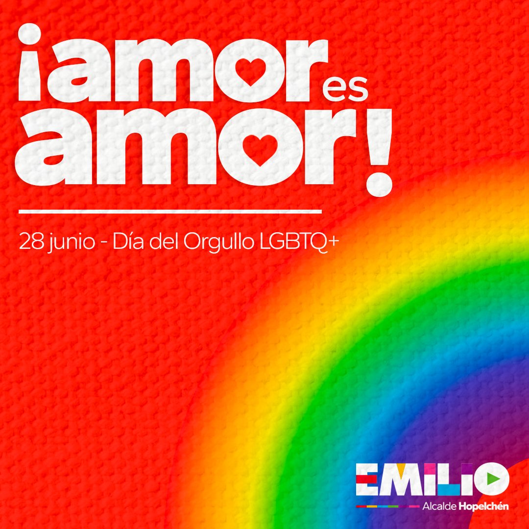 Hoy conmemoramos el #DíaDelOrgullo LGBTQ+, un día para reflexionar y poner en práctica el respeto, la inclusión y la diversidad. 🌈