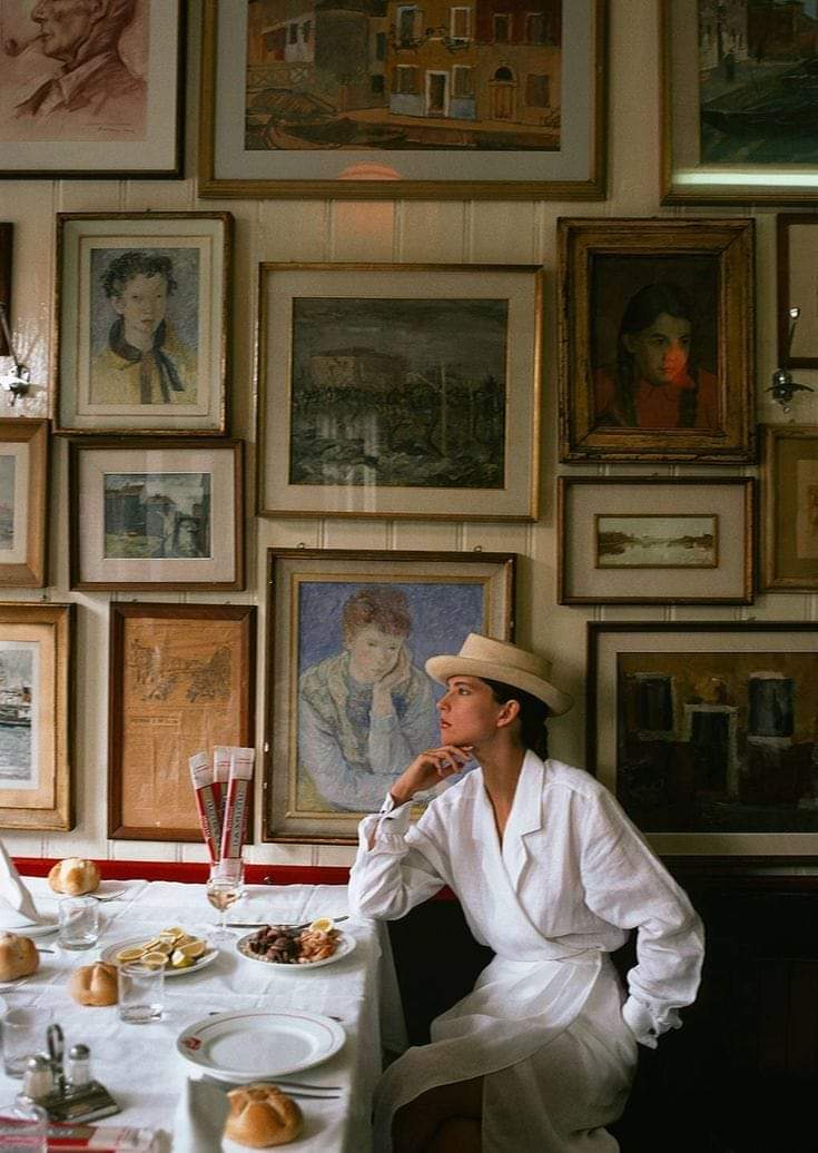 Artful dining gallery
Scala Street, Trastevere, Italy.
Credit: Vogue Archives.